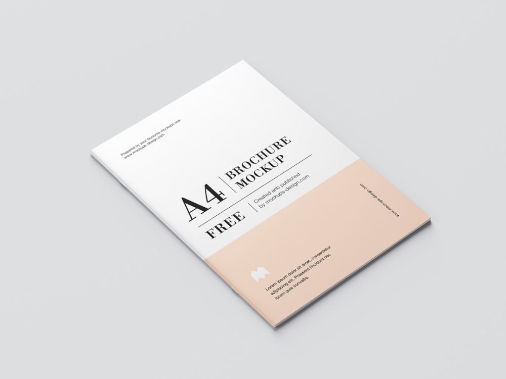 Free A4 Magazine Mockup PSD