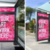 Bus Stand Shelter Mockup