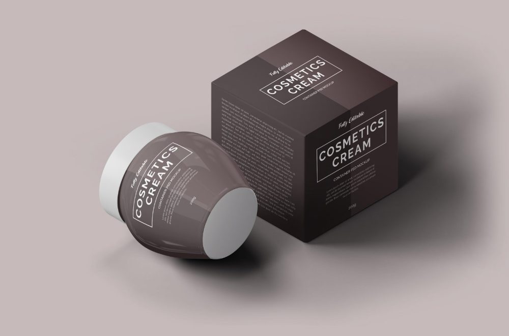Free Cosmetics Cream Container Mockup