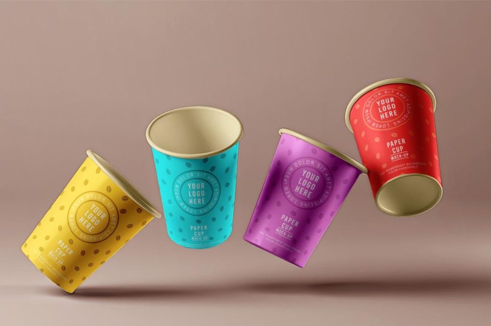 Free Paper Cup Branding Mockup