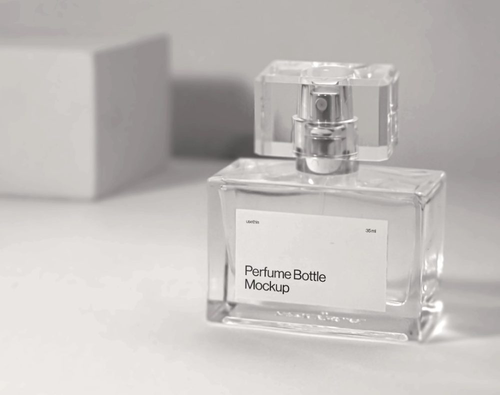 Free Perfume Bottle Mockup PSD