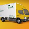 Free Realistic Delivery Van Mockup PSD