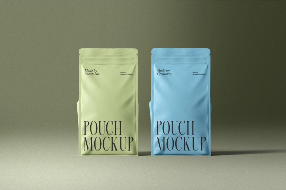 Free Realistic Pouch Mockup PSD