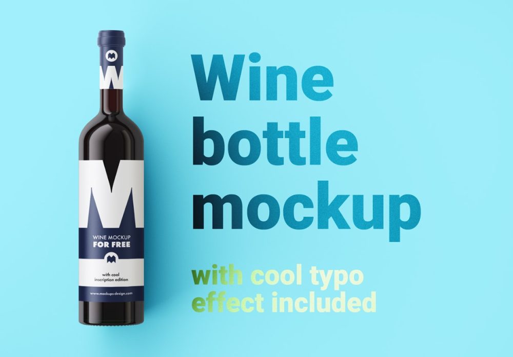 Wine Branding Display Mockup