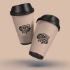 in Air Coffee Cup Mockup