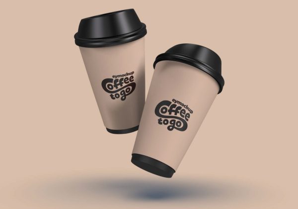 in Air Coffee Cup Mockup