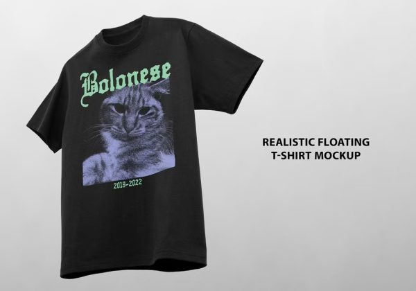 Floating T Shirt Mockup