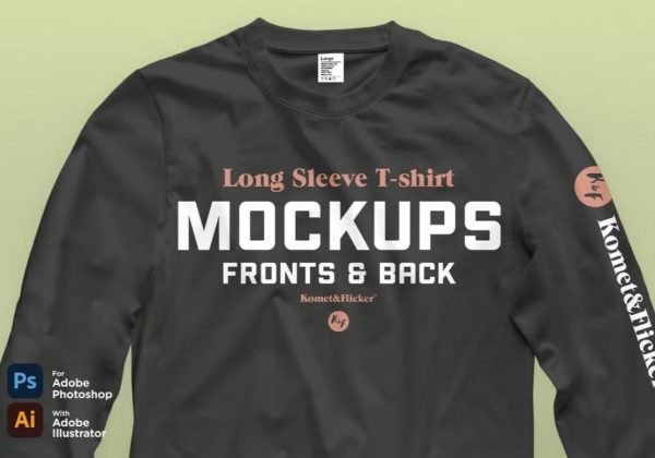 Long Sleeve T Shirt Mockup