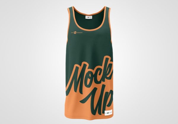 Mens Tank Top Mockup PSD