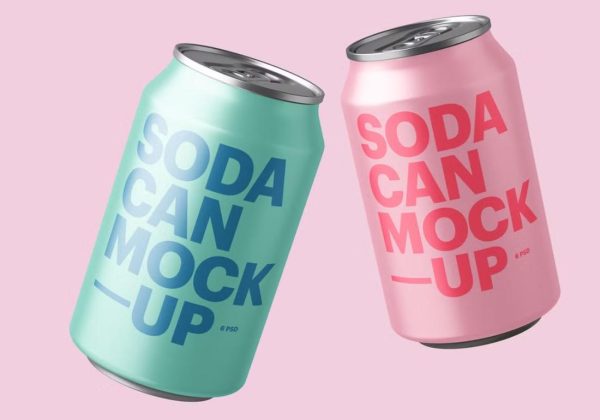 Minimal can Mockup PSD