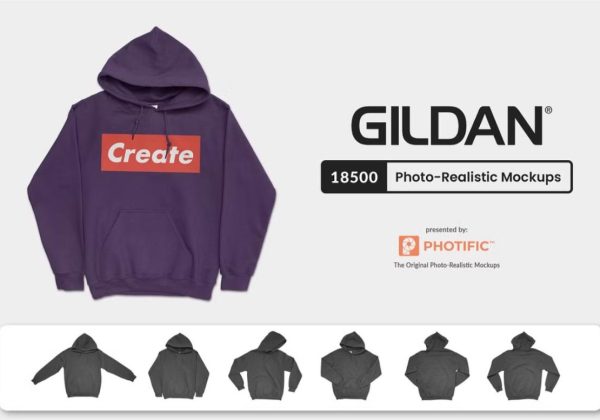 Photo Realistic Hoodie Mockup PSD