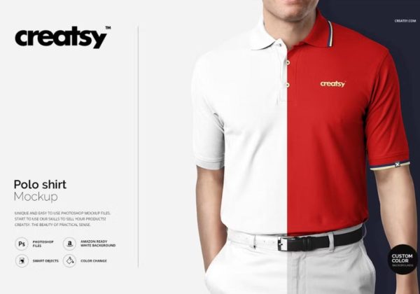 Polo Shirt Mockup PSD