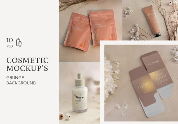 Professional Cosmetic Branding Mockups