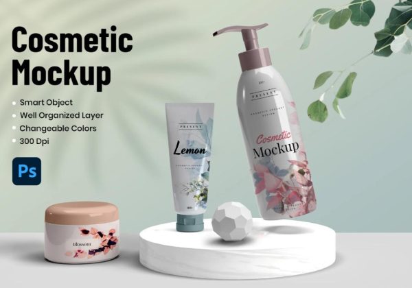 Professional Cosmetic Mockups PSD Download