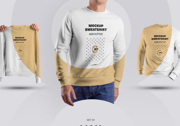 Realistic Sweatshirt Mockup PSD (1)