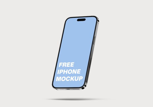 Realistic iPhone Screen Mockup