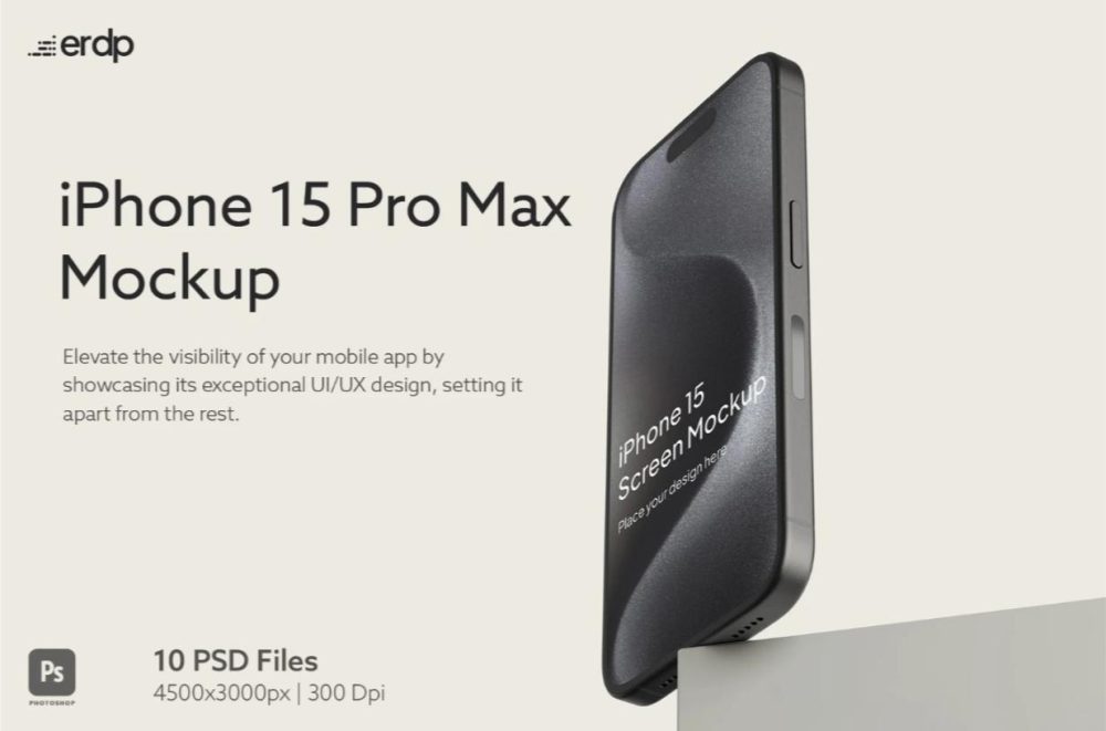 iPhone 15 Pro Max Mockup