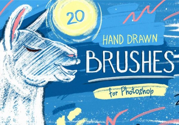 20 Hand Drawn Photoshop Brushes