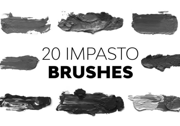 20 Impasto Brushes for Photoshop