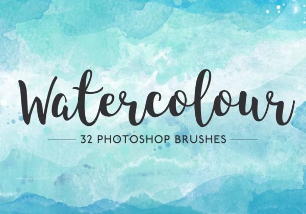 32 Watercolor Photoshop Brushes