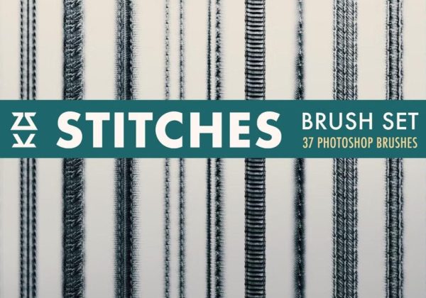 37 Stitch Photoshop Brushes