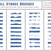 40 Roll Stroke Brushes for Photoshop and Illustrator - Image 2