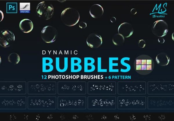 Bubbles Photoshop Brushes Set