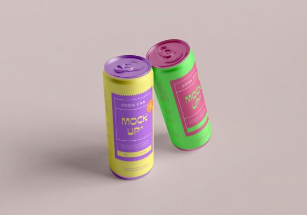 Editable Tall Can Mockup