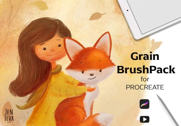 Grain Brush Pack for Procreate