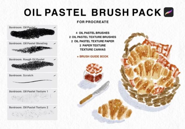 Oil Pastel Brush Pack