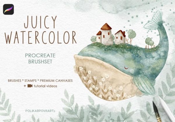 Procreate Watercolor Illustration Kit