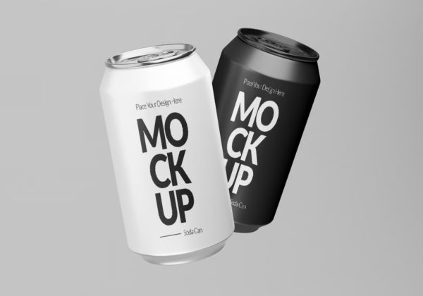 Professional Can Mockup PSD