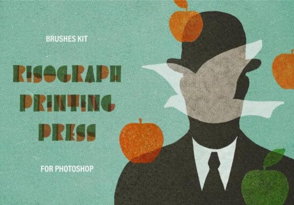 Risograph Brushes for Photoshop (1)