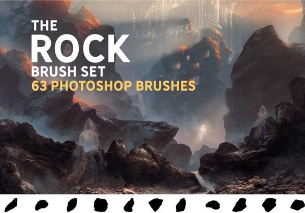 Rock Photoshop Brushes Set