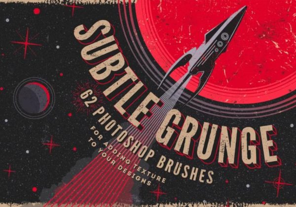 Subtle Grunge Photoshop Brushes Set